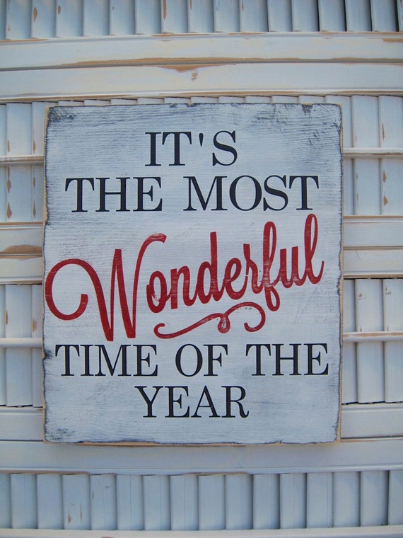 It's The Most Wonderful Time Of The Year Christmas Sign