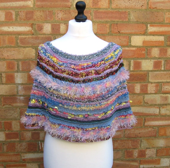 Women's Spring Capelette Rainbow Capelette by LookingGlassDesigns1