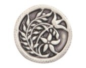 Lily 7/8 inch ( 22 mm ) Susan Clarke Art Stone Button Lavender Color