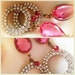 Reserved, Once Upon A Time Pink Rhinestone Earrings Vintage Repurposed Earrings Assemblage Jewelry Princess Jewelry Handmade Earrings OOAK