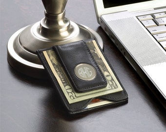 Leather Wallet Mens,Leather Wallets for men, Men's Leather Wallet, Mens Wallets, Leather Wallets with Money Clip Personalized Money Clips