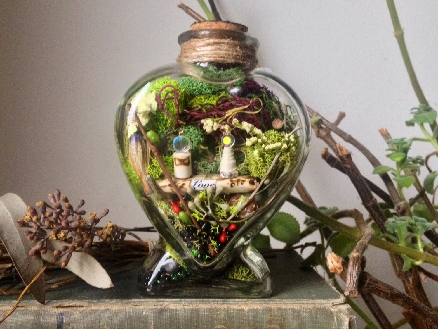 Moss Terrarium First Anniversary Gift by PaperMemoirs on Etsy