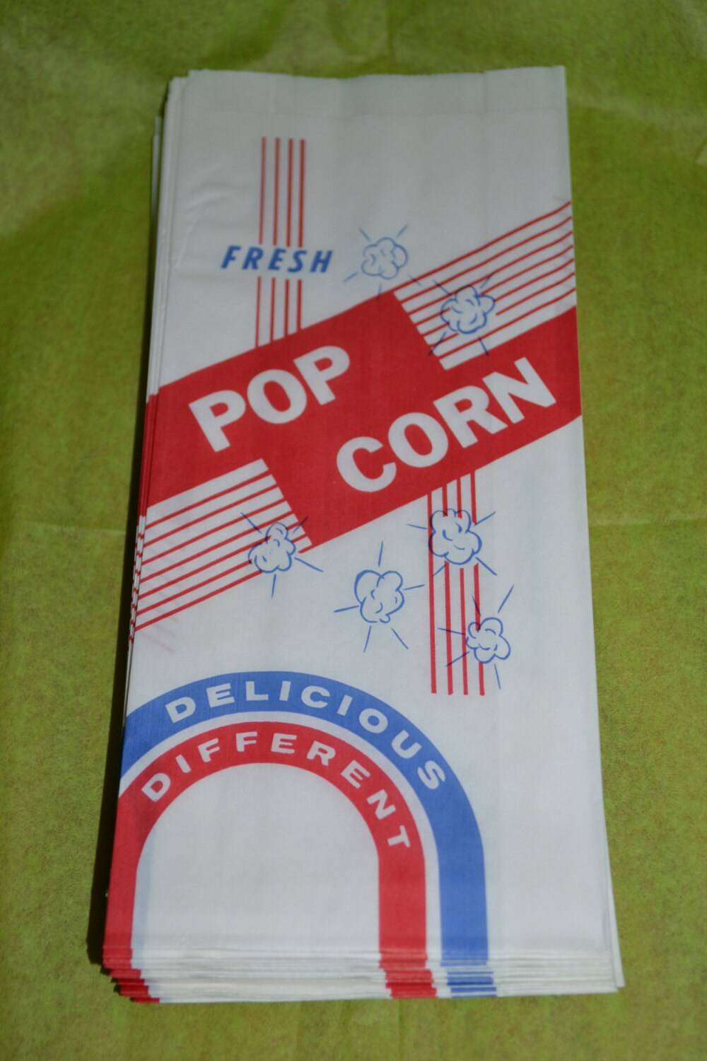 50 Personalized Small Popcorn Paper Bags