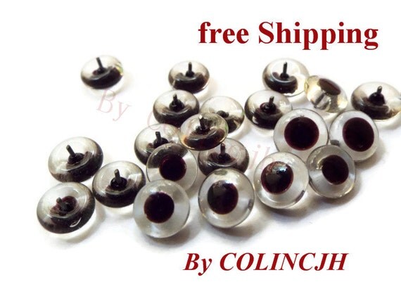 13mm Glass eyes Stuffed Animals eyes Amigurumi eyes by COLINCJH