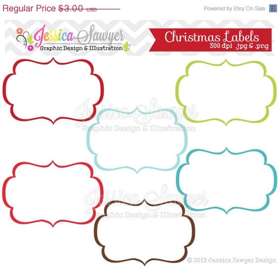 50% OFF - INSTANT DOWNLOAD, christmas labels, tag clipart, printable labels, christmas, cards, invitations, scrapbook, digital frames Il_570xn