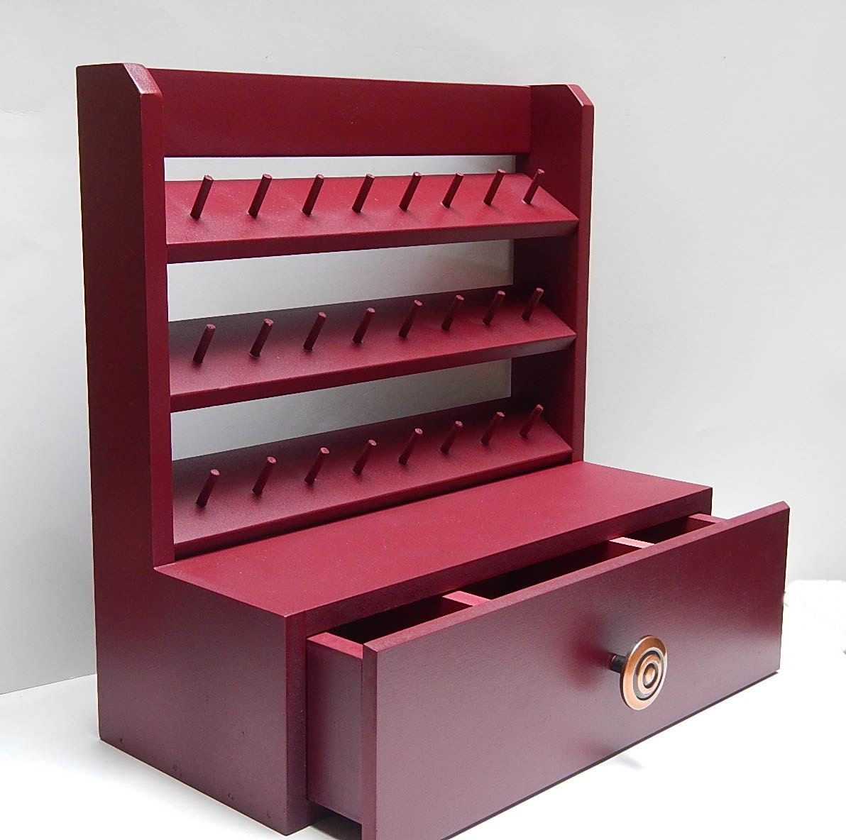 Spool Holder & drawer Sewing accessorySewing by CarolandIrene