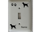 Items similar to Labrador Retriever Dog Switch Plate Cover Metal Single ...