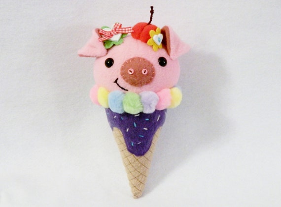 ice cream cone plush toy