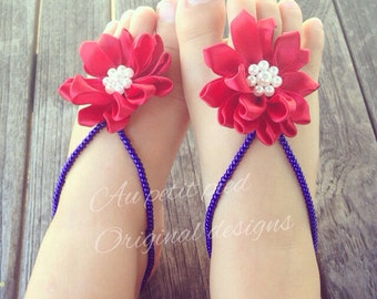 4th of july baby photo prop ,barefoot sandals ,toddler barefoot sandals ,independance day ,american flag ,red white and blue