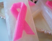 Sale! Pink Ribbon Soap for Breast Cancer Awareness, Favors, Sweet Pea, Fund Raiser, Cancer Awareness, Spring, Bath, ACOFT,  OFG team, SKIRT