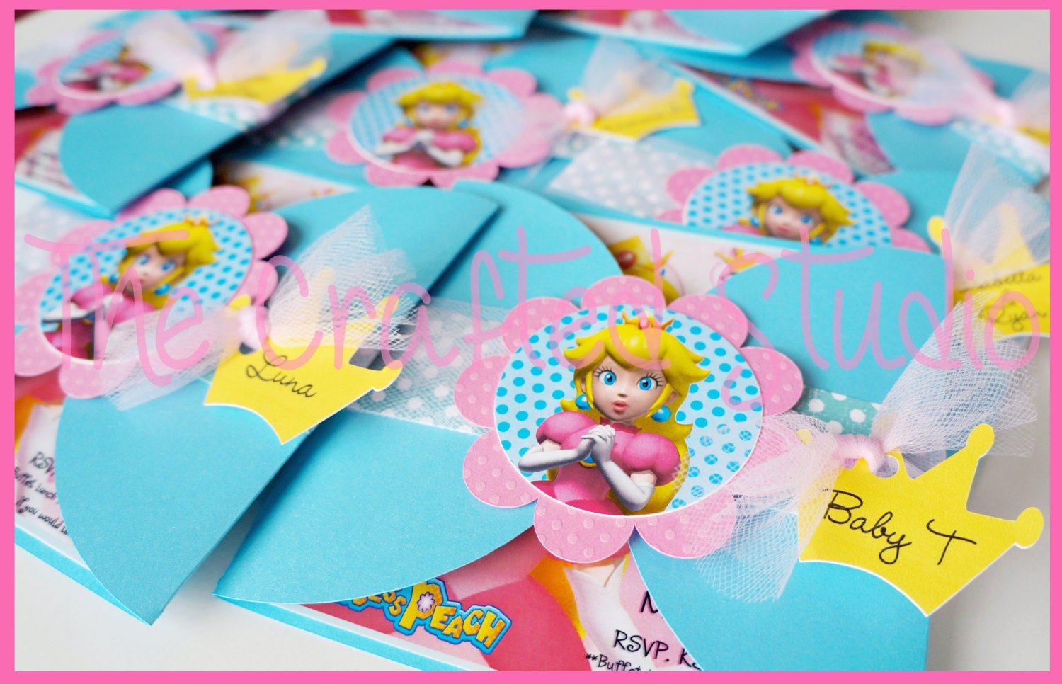 Princess Peach Invitations