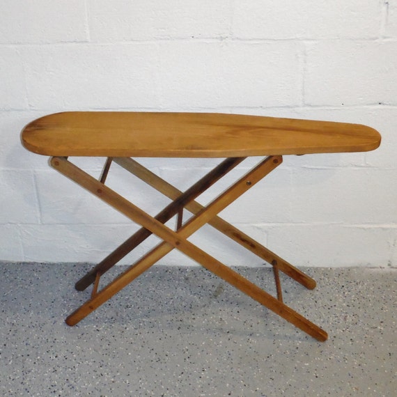 Vintage wooden child's toy ironing board