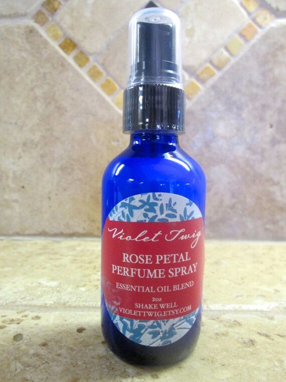 Rose Petal Perfume Spray 2oz Natural by VioletTwigAromatics