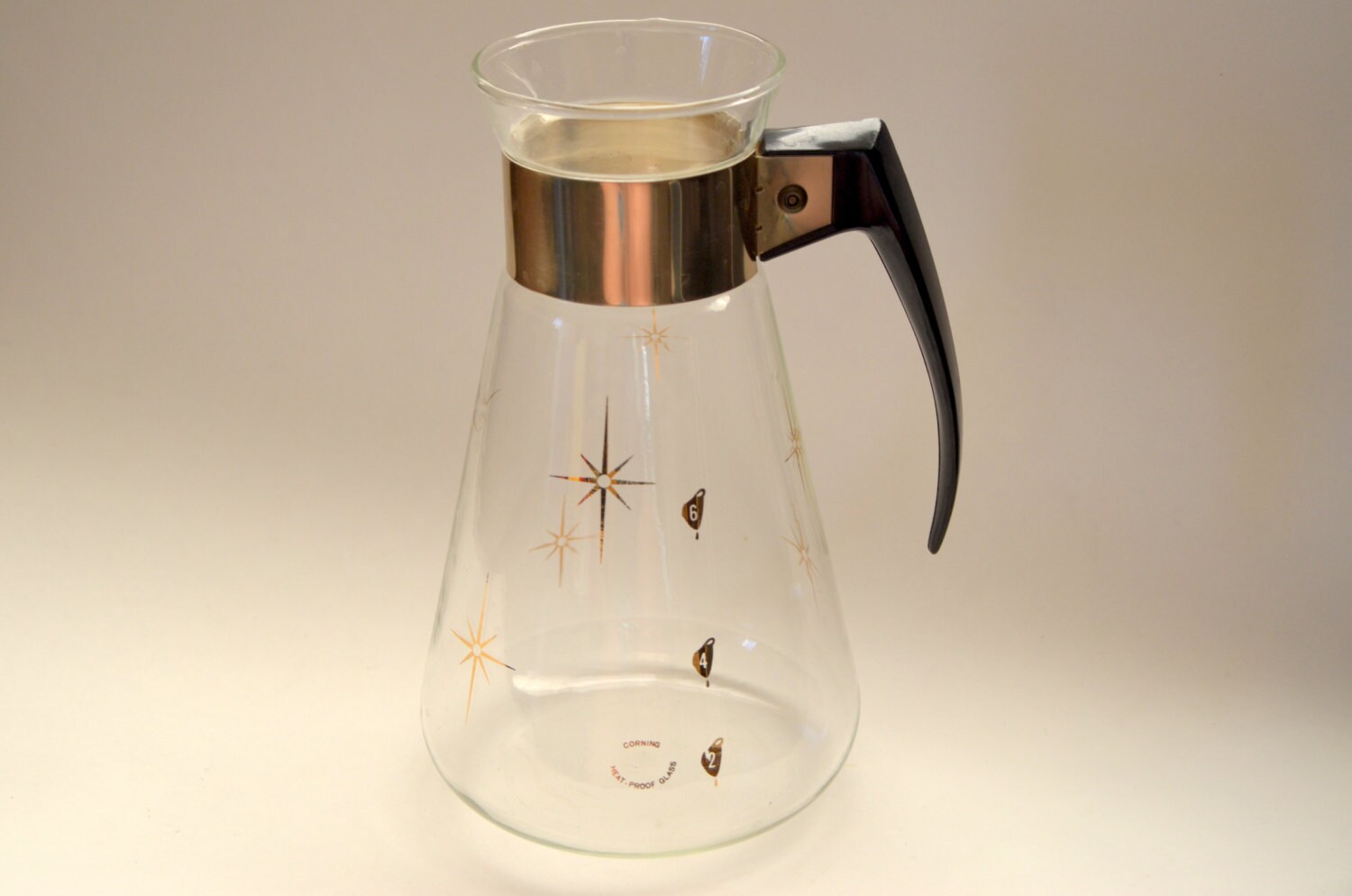 Vintage Corning Ware Starburst Glass Coffee Carafe Haute Juice