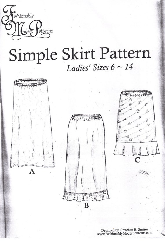 Modest Skirt Patterns 50