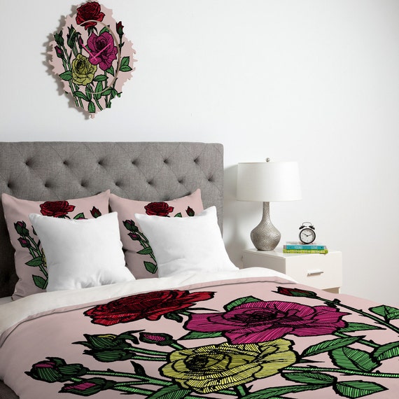 Roses Duvet Cover Dusty Rose Duvet Roses Duvet Roses