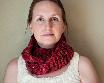 Infinity Scarf PDF Pattern, Oversized Scarf, Knit Scarf ...