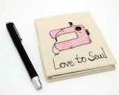Notebook. Love to Sew, fantastic journal or mini diary