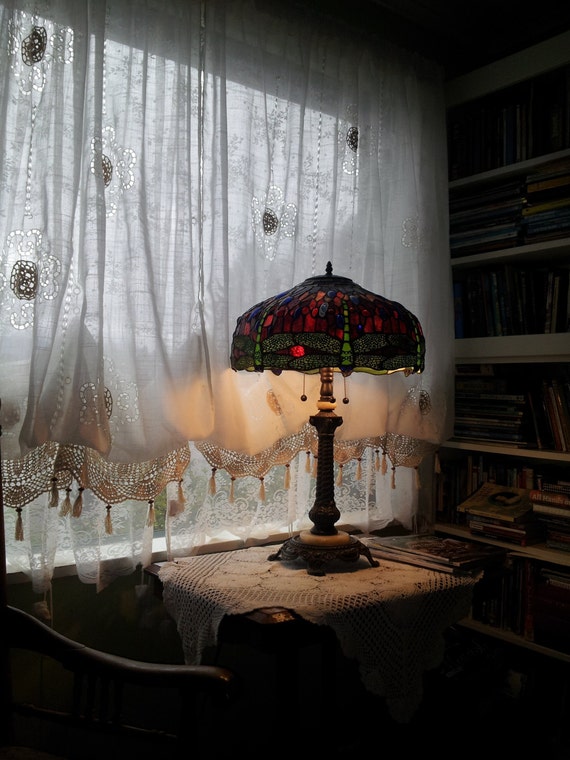 Verkauf: Schäbige schicke Drawnwork Ballon Vorhänge Pull-up