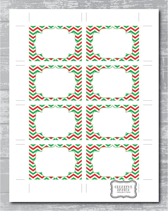 Items similar to INSTANT DOWNLOAD - Christmas Chevron Editable PDF ...