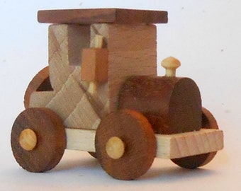 Small Vintage Collectible Wooden Car