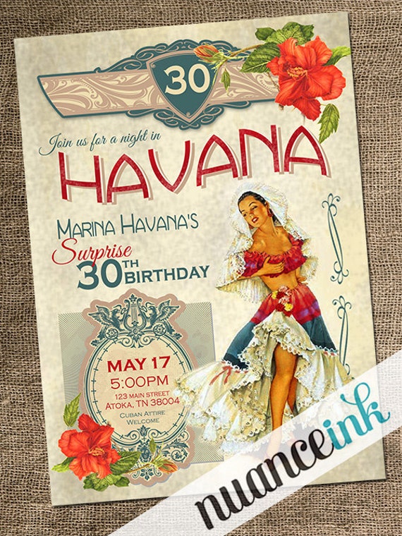 Cuban Themed Invitations 6