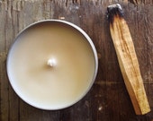 Palo Santo Soy Candle. All natural, pure essential oils. Vegan.