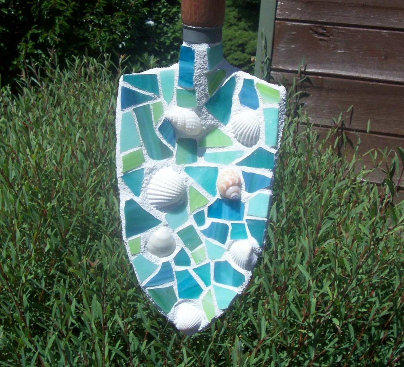 Mosaic Garden Art Decorative Trowel Shovel by PerennialPlates