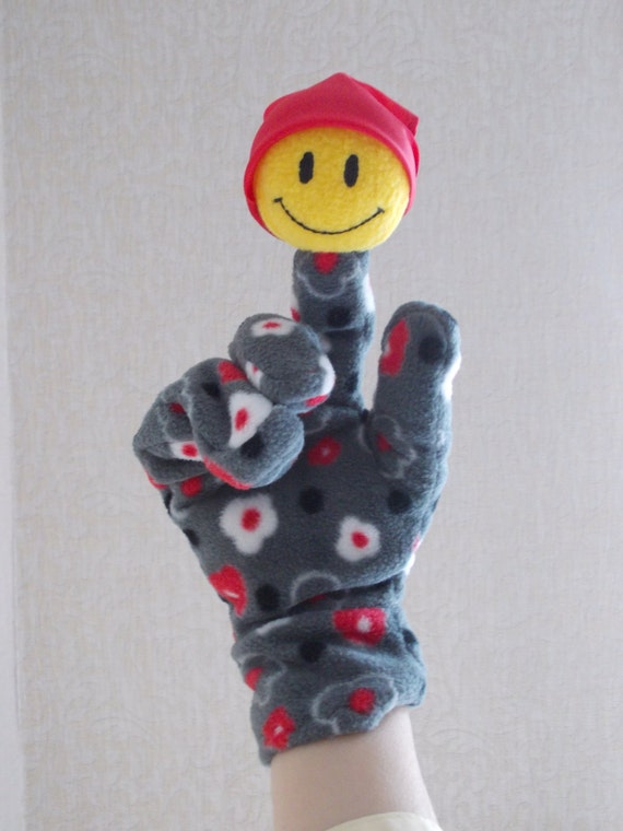 Hand puppet Smiley face Puppets toy puppets cute toy