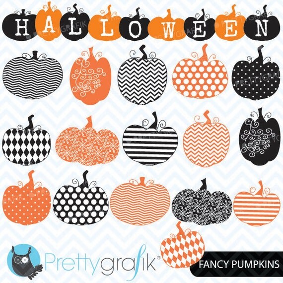pumpkin jack o lantern clipart, commercial use, vector graphics, digital clip art, digital images - CL565 Il_570xn