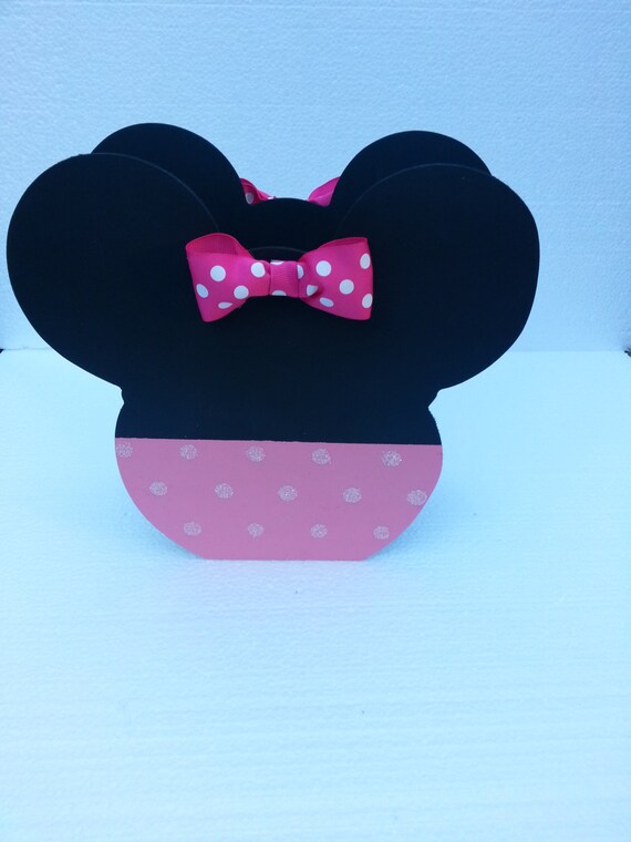 minnie mouse wood toy box