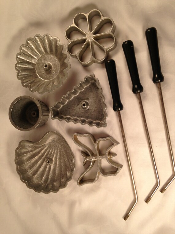 Rosette Timbale Irons Violet Bliss Wittman deep fried