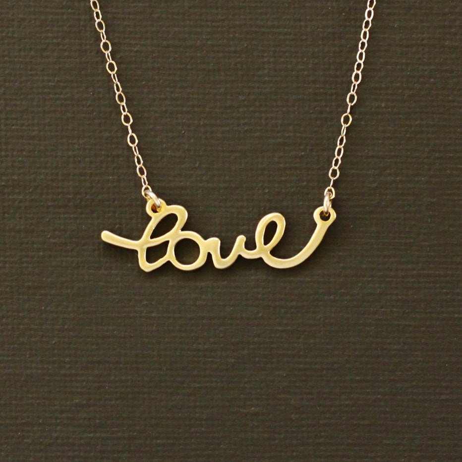 Gold Love Necklace