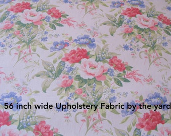 Shabby Chic Fabric 1 Yard Floral Upholstery Fabrics Interior Designer Fabrics on Sale