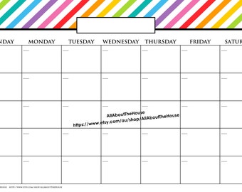 planner calendar printable