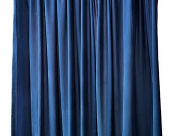 Dark Purple Shower Curtain Linen Look Curtain Panels
