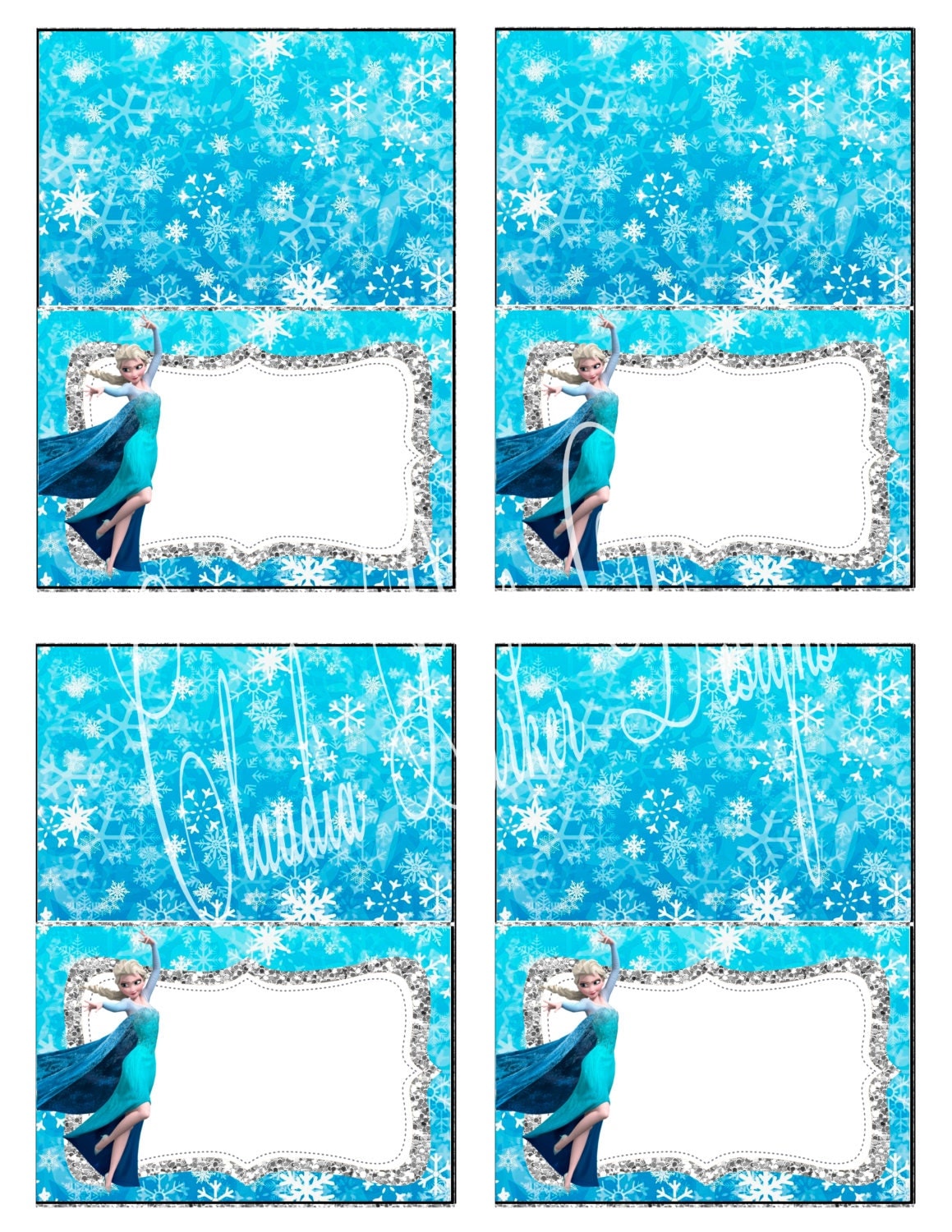 This is a picture of Mesmerizing Frozen Printable Labels This is an image of Mesmerizing Frozen Printable Labels