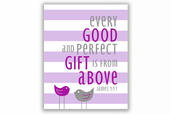 James 1:17 Nursery Print