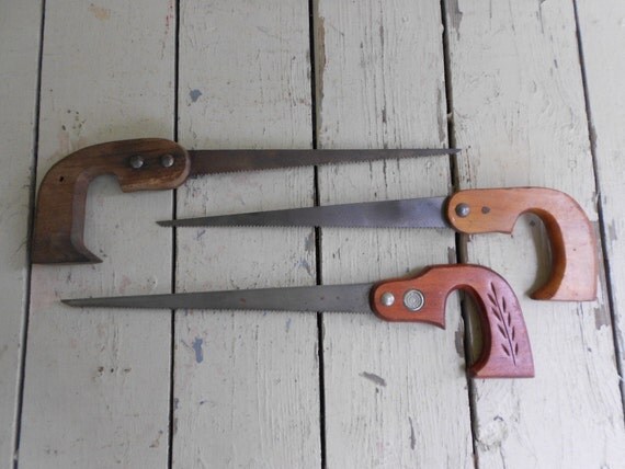3 Vintage Keyhole Saws by TheArtifactAttic on Etsy