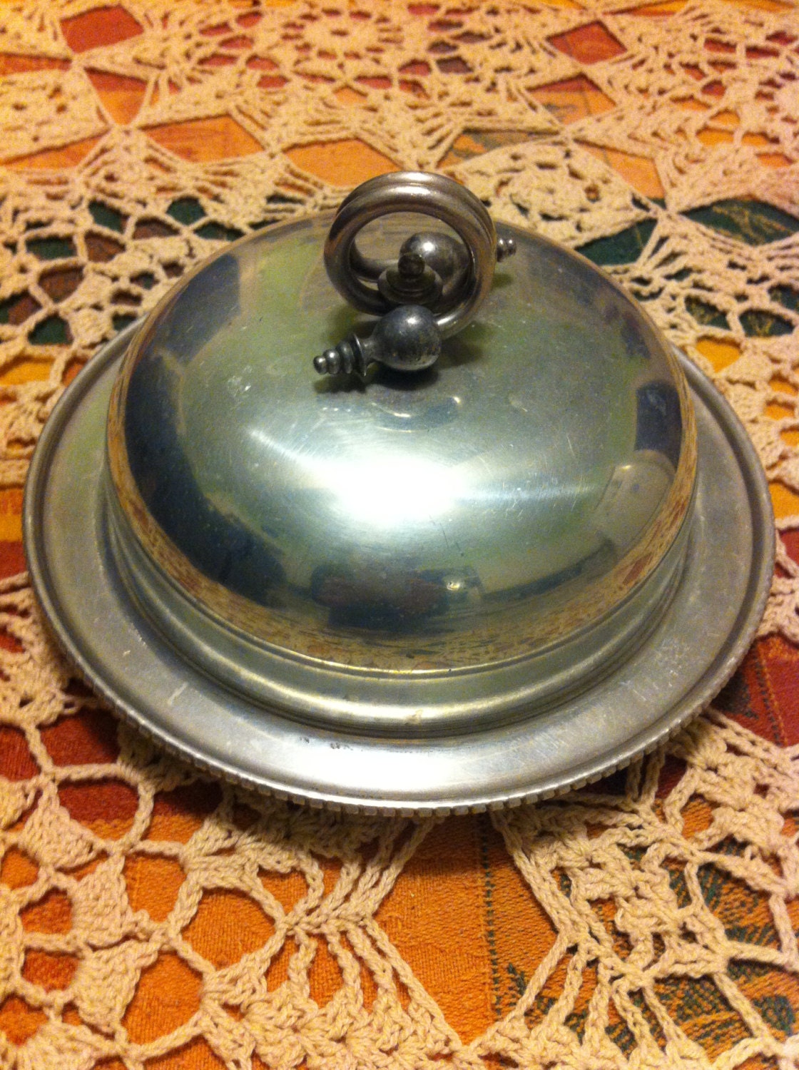 Lovely Vintage B W Buenilum Covered Butter Or Cheese Dish