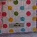 Baby Rag Quilt with Chevrons and Dots Girl Colors