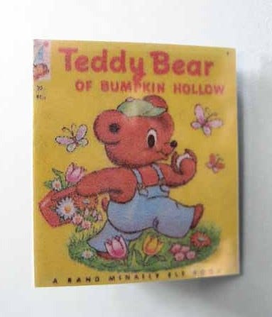 Children's Book Teddy Bear of Bumpkin Hollow dollhouse