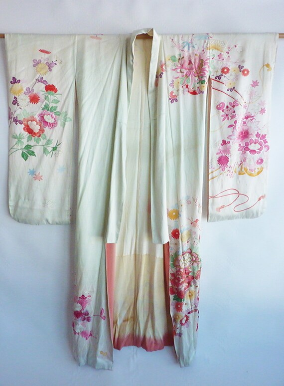 Georgeous romantic vintage authentic Japanese hand painted