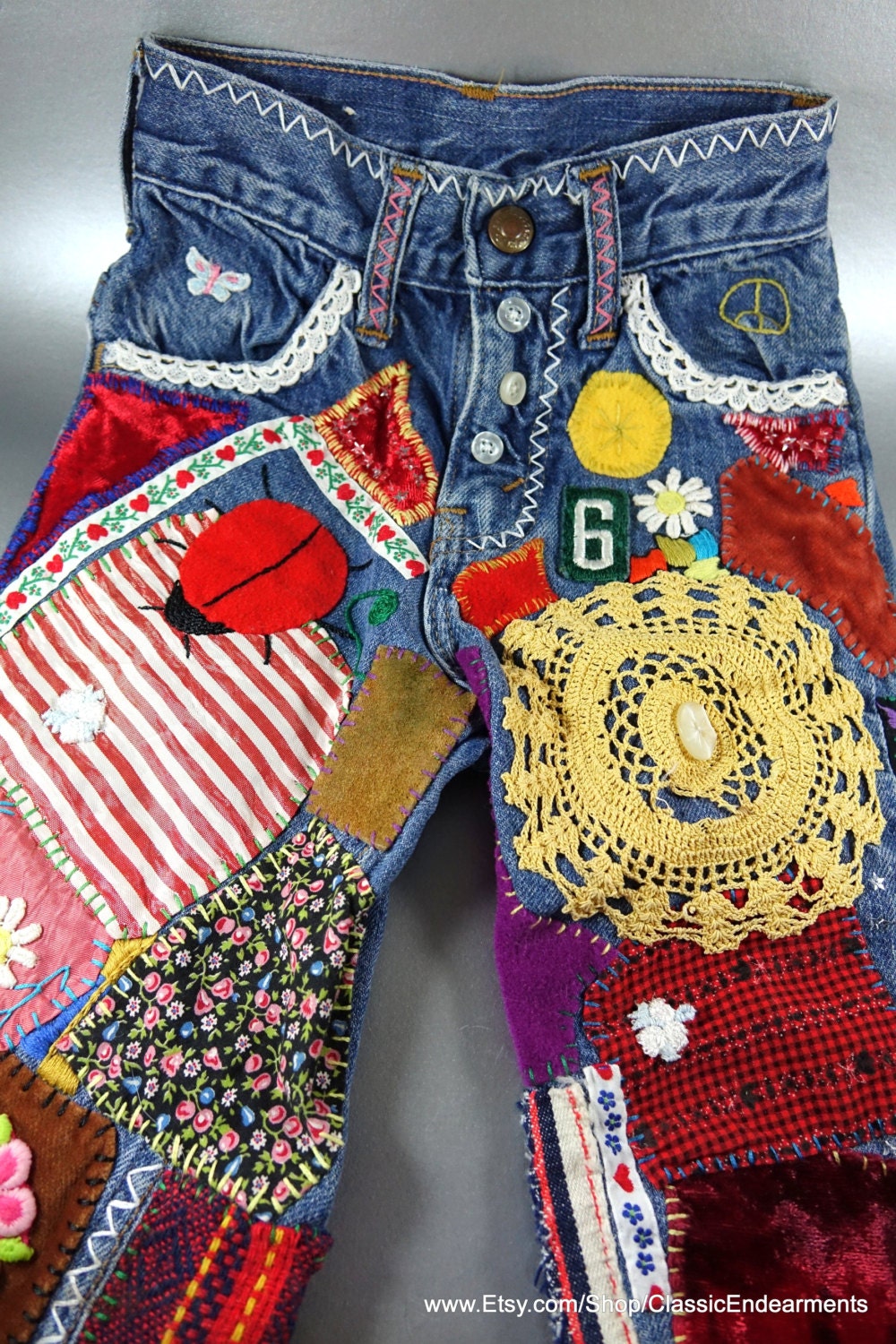 Girl's Levi's Authentic 1960's Patchwork Done in