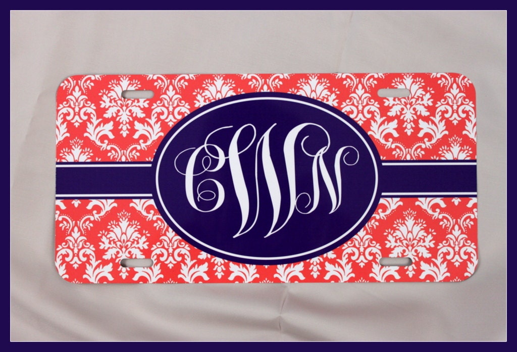 License Plate Car Tag Personalized Monogrammed Car by ...