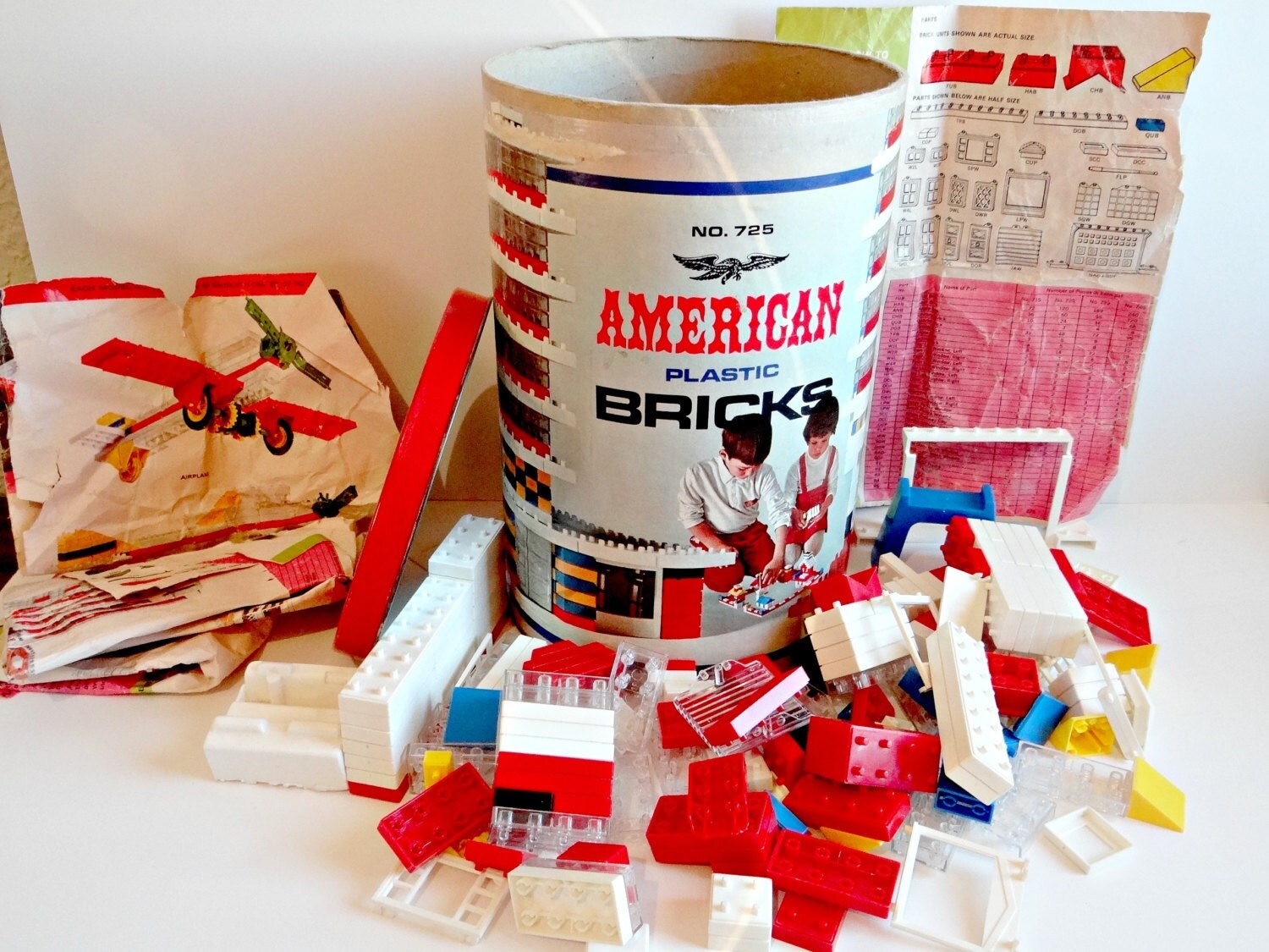 Vintage Halsam Products American Plastic Bricks No. 725