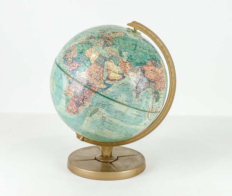 Vintage Replogle World Globe 1960s