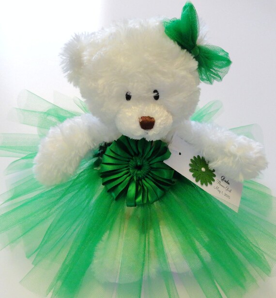 emerald green or green and black teddy