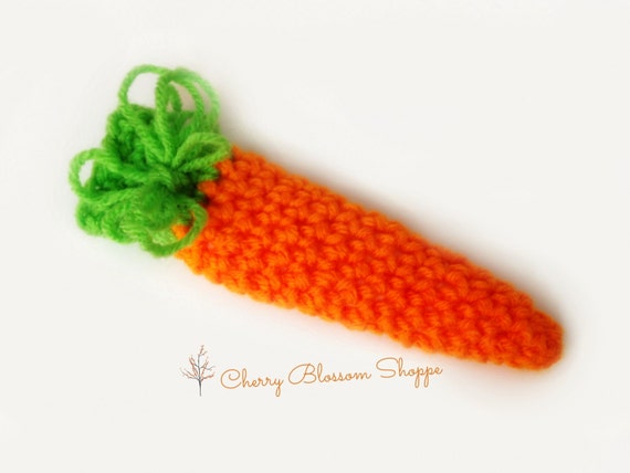 Carrot, Crochet Food, Crochet Carrot, Amigurumi, Photo Prop, Kitchen Play Set, Vegetable, Sensory Toy, 2 Styles to Choose From