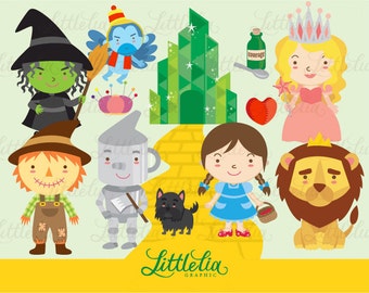 Clip Art Wizard Of Oz Clips wizard of oz clipart etsy the wonderful set instant download 13018